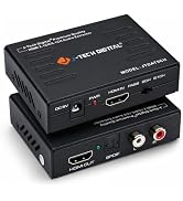 J-Tech Digital Premium Quality 4k HDMI to HDMI + Audio (SPDIF + RCA Stereo) Audio Extractor Conve...