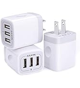 Wall Charger, USB Charger Adapter, 3.1A/3Pack Muti Port Fast Charging Station Power Charge Base B...