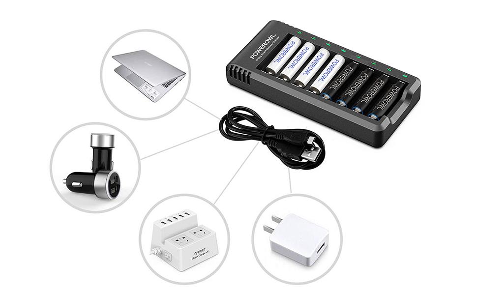 USB AA AAA Battery Charger