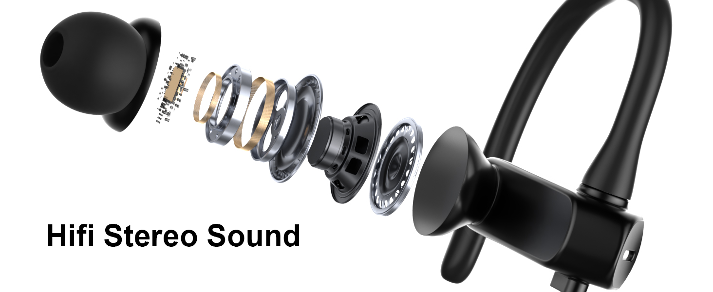 in ear warp around headphones earbuds