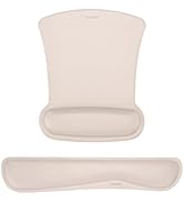 MOSISO Wrist Rest Support for Mouse Pad & Keyboard Set, Ergonomic Mousepad Non-Slip Base Home/Off...