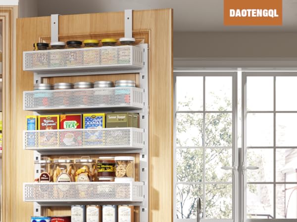 over the door spice racks for the pantry