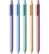 Kaco PURE Gel Ink Pens Sunrise Impression Series 5 Pieces Gel Pens 0.5mm Fine Point 5 Assorted In...