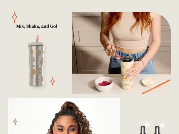 mix shake go cupholders easy travel leakproof clean convenient cute nice trendy aesthetic protein