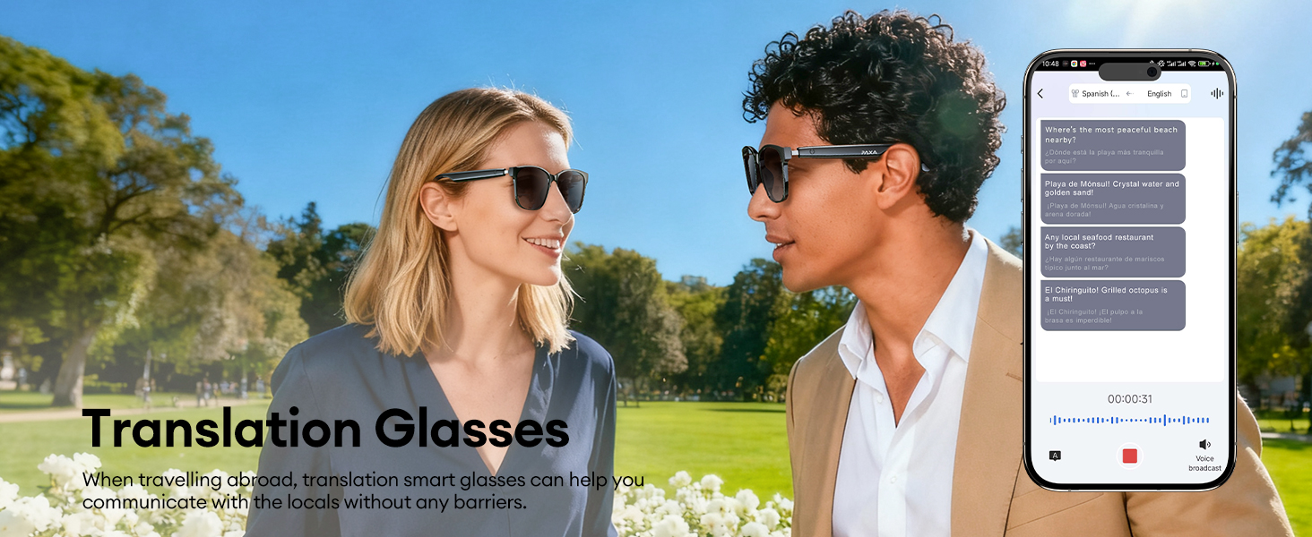 wireless bluetooth sunglasses oho smart glasses