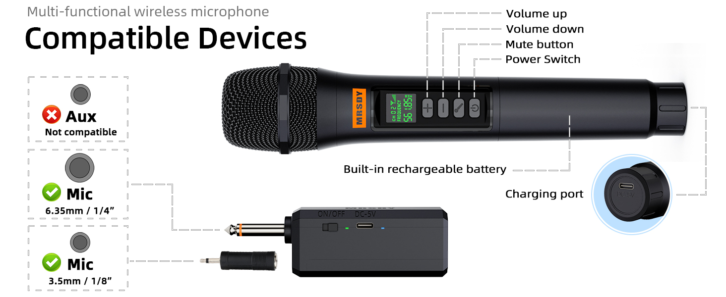 wireless handheld microphone