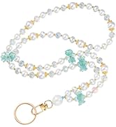 Ornaland Teacher Lanyard Beaded Lanyards for id Badges for Women Nurse Student Office Leisure or ...