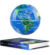 Flagest Magnetic Levitation Floating Globe with 16 Colors LED Lights, Rotating Geographic Globe W...