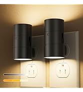 VOLISUN Night Light, Dimmable Led Night Lights Plug into Wall, Amber/3000K/4500K, 0-100LM Adjusta...