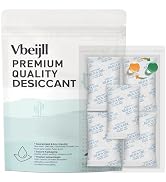 5 Gram (50 Pack) Color-Indicating Silica Gel Packets, Each 5 Pack Individually Sealed, Food Grade...