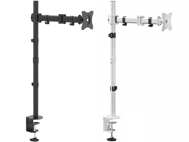 Extra tall monitor mount in black and white