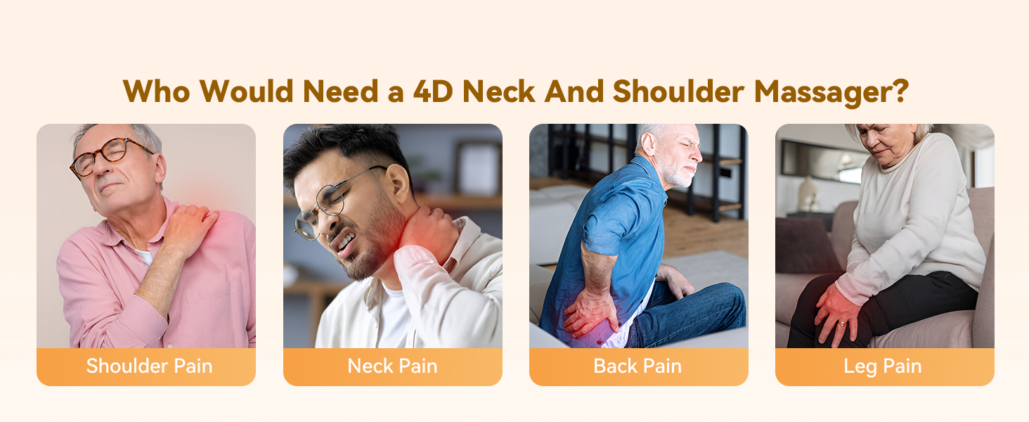 4d neck and shoulder massager
