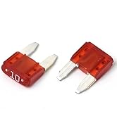2Pcs 58V Car Automotive Blade Fuses, Universal Fuse Kit for Cars, Truck, SUV (10A)