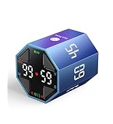 Ticktime Pomodoro Timer Cube, Custom Pomodoro, Pause &amp; Resume, Silent, Vibrate &amp; Adjustable Sound...