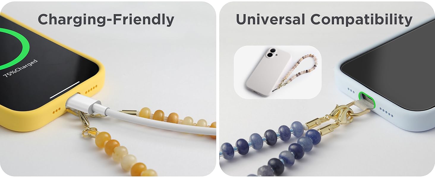phone charm wrist strap