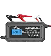 ULTRAPOWER 12V and 24V Automotive Battery Charger,8-Amp/4-Amp Smart Car Battery Charger,Battery M...