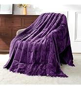 Uttermara Weighted Blanket for Adults, Queen Size Heavy Blanket with Reversible Soft Shiny Velour...