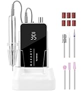 Makartt Professional Nail Drill - 35000RPM 60W Electric Nail File with Coreless Motor, 2 in 1 Des...
