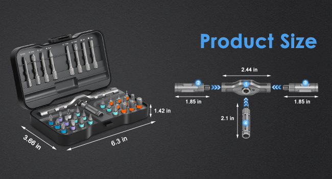 T Handle Ratchet Screwdriver Kits