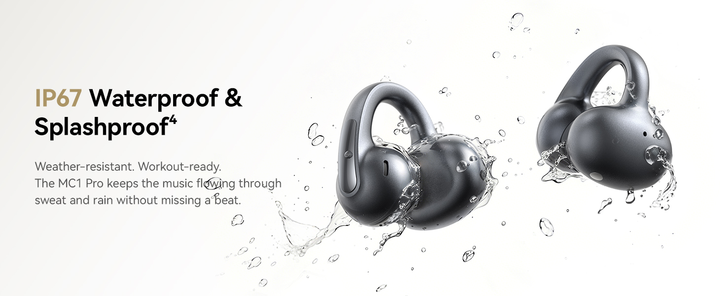 ear clip earbuds waterproof