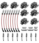 8Pcs UF-271 Square Ignition Coil Set with Spark Plugs &amp; Wires Compatible with 1999-2007 GM 4.8L/5...