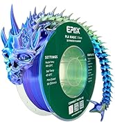 PLA Magic Mermaid (Blue, Purple, Lime Green) 3D Printer Filament, Dimensional Accuracy +/- 0.03 m...