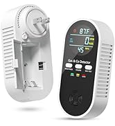 5-in-1 Gas Leak Detector &amp; Carbon Monoxide Detectors Plug in, Portable Carbon Monoxide Detector w...