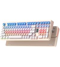 Keymatic WK98 Foundation Mechanical Keyboard, Pink Creamy Gaming Keyboard