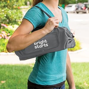 Bright Starts Pop 'N Sit Portable Booster, Grey