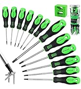 SWANLAKE Magnetic Torx Screwdriver Set - 13 Pieces - T5 to T40 Star Screwdrivers