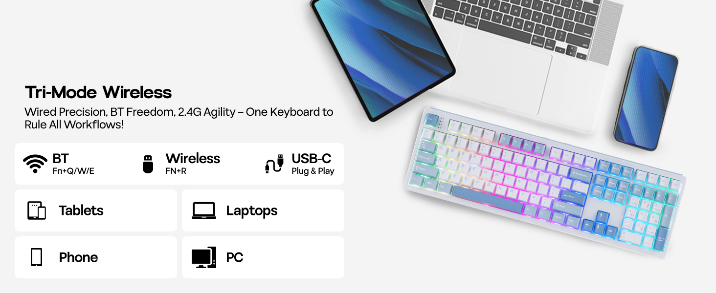 TH108 Wireless Gaming Keyboard