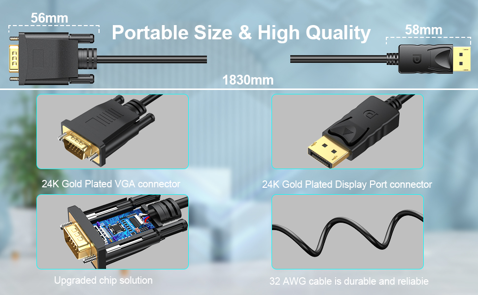 displayport to vga