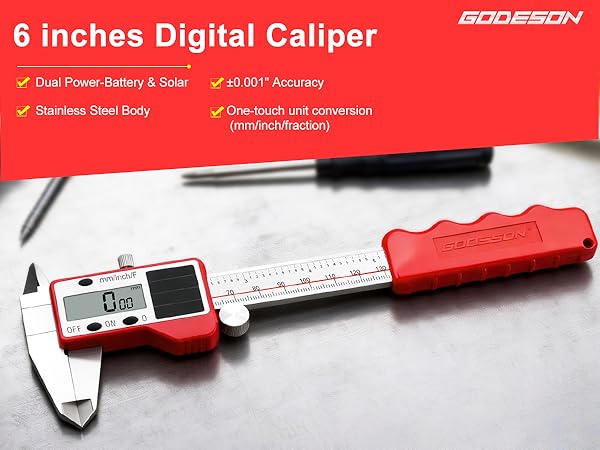 6 inchesDigital Caliper