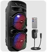 Pyle Portable Bluetooth PA Speaker System - 600W Rechargeable Outdoor Bluetooth Speaker