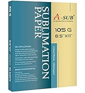 A-SUB Sublimation Paper- 150 Sheets Heat Transfer Paper 8.5x11 inch Compatible with Inkjet Sublim...