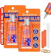 INSOIA Shoe Glue Sole Repair Kit 29.5 MLx 2, Heavy Duty Clear Shoe Adhesive, Waterproof, Flexible...