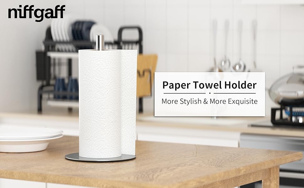 Silver Paper Towel Holder