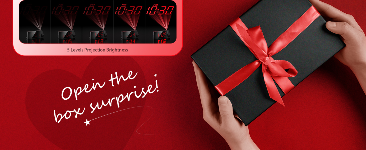 clock with projection ceiling