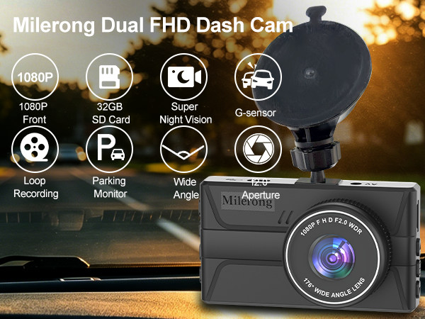dash cam front and rear