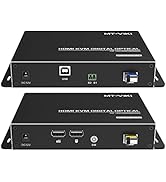 MT-VIKI HDMI KVM Fiber Extender, HDMI Extender Over Single Mode Fiber Optic up to 20KM/12.4 Miles...