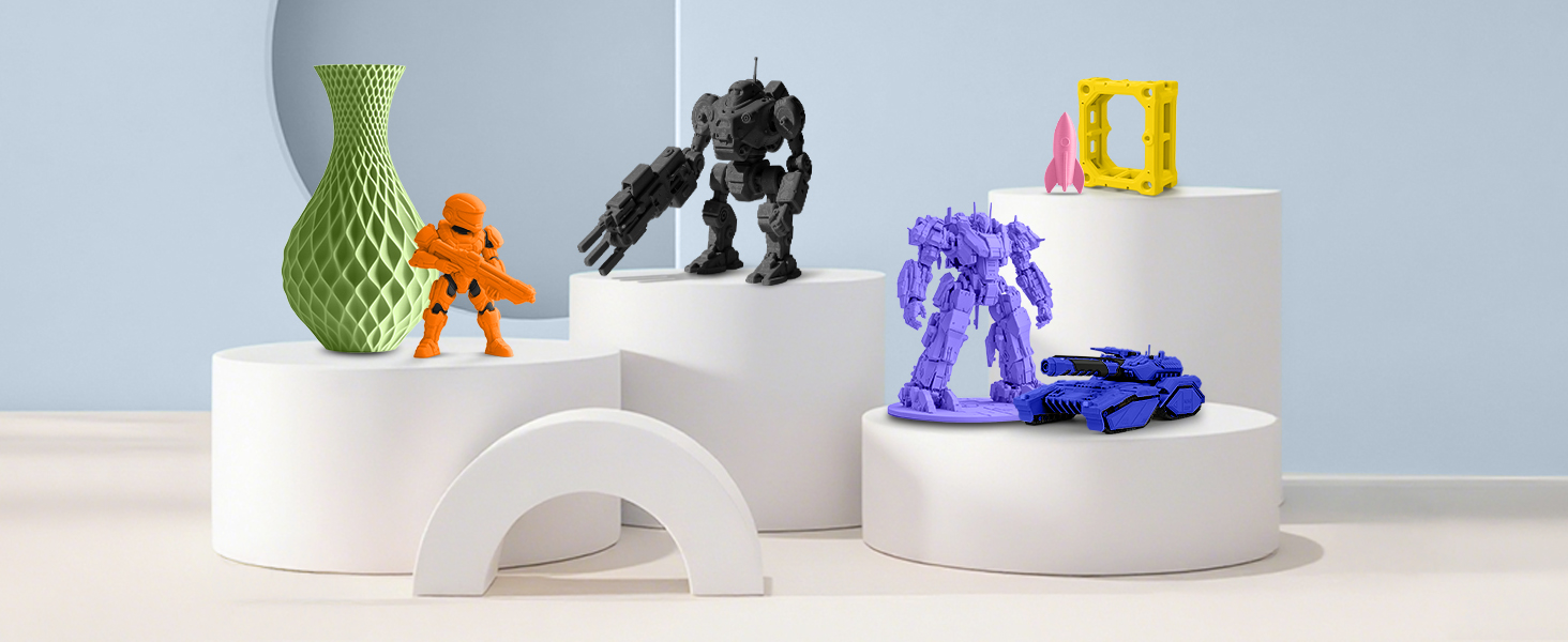 SUNLU 4KG PLA+2.0 3D Printer Filament Refill, High Toughness 3D Filaments Refill