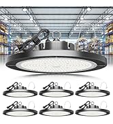 ELEKICO Super Bright 250w UFO LED High Bay Light 35000lm with Plug 5ft Cable (Eqv.1000w Mh/Hps/Hi...