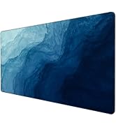 Gaming Mouse Pad Large Desk Mat XXL Mouse Pad Non-Slip Rubber Base Keyboard Pad Waterproof Deskto...