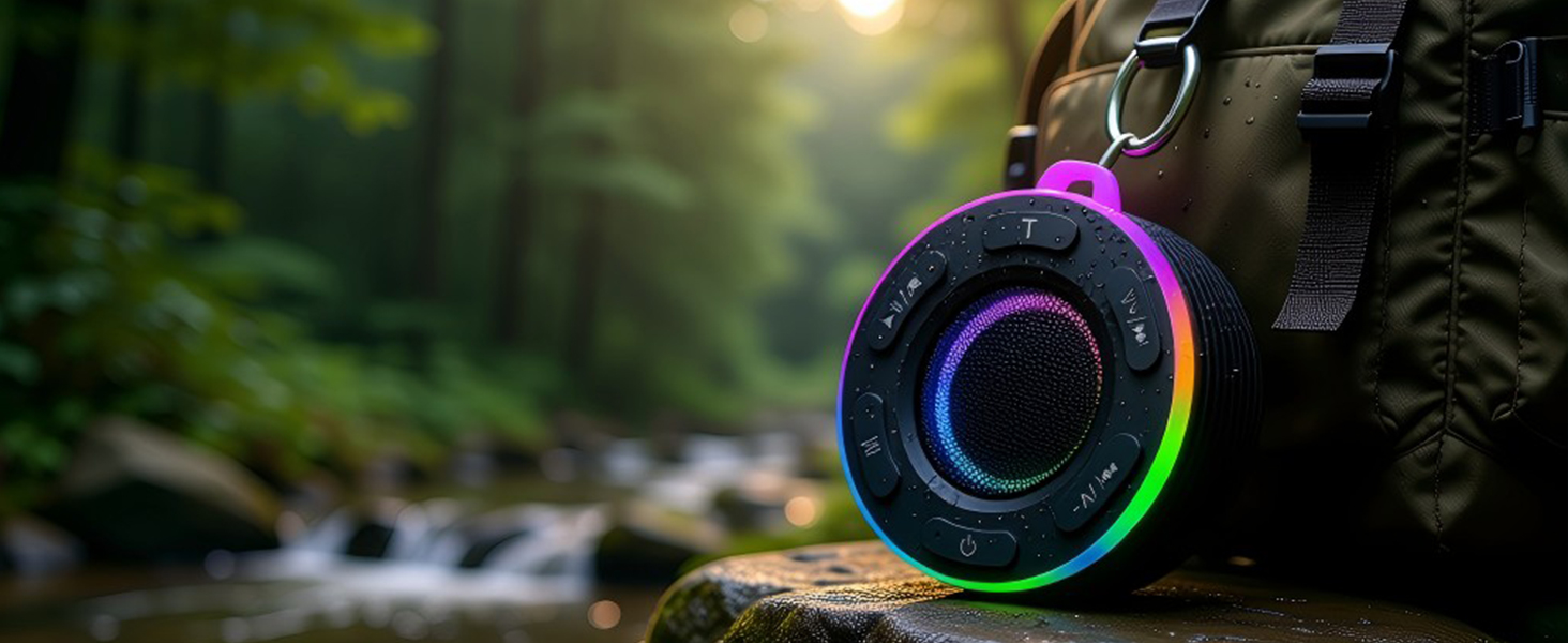 Bluetooth Portable Shower Speaker with Led Light