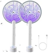 Electric Fly Swatter 3000V Bug Zapper Racket, 1200mAh Rechargeable Raqueta Electrica Mosquitos Ha...