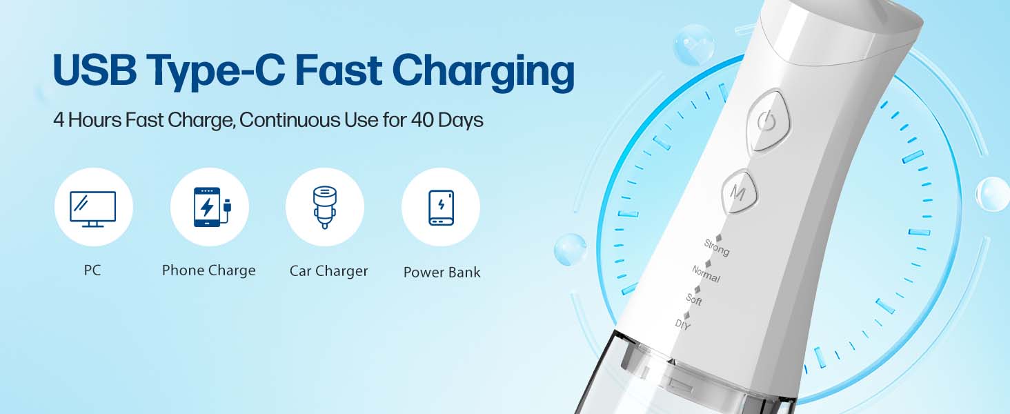 Water Dental Flosser Cordless