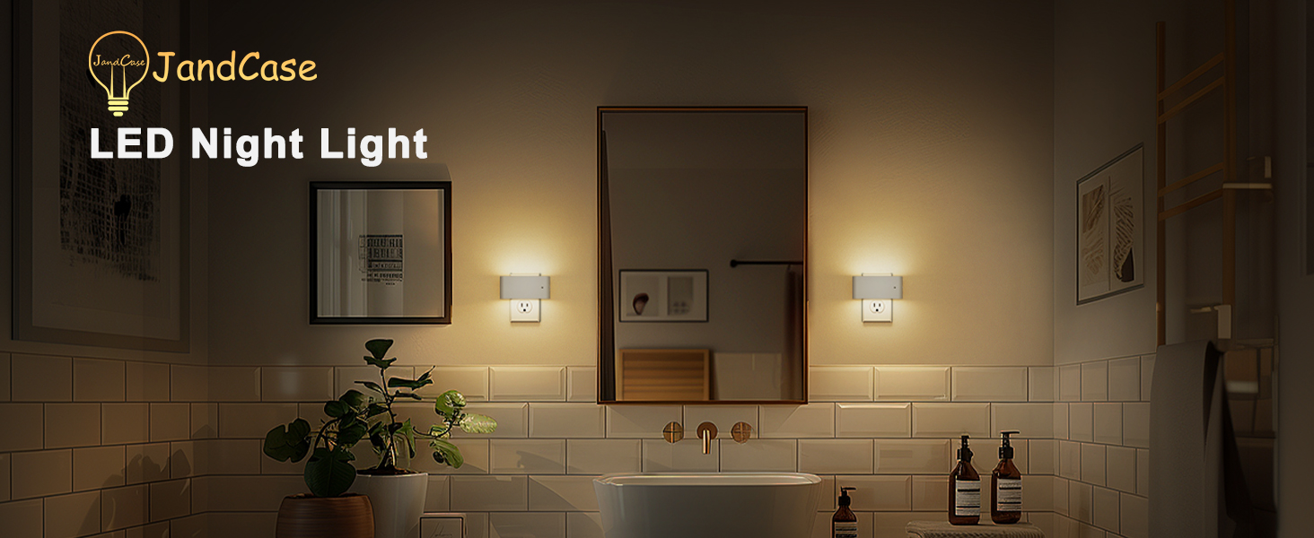 night lights plug into wall led night light warm white 