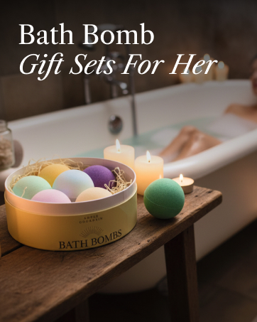 gift for her, bath bombs gift set