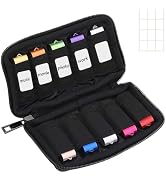 ABLAZE Flash Drive Case USB Storage Case, USB Holder Storage Bag with Label, Portable USB Case El...