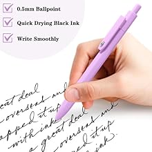 smooth writing gel pens black ink quick dry